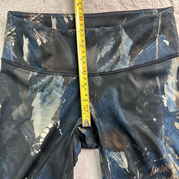 Lululemon Rare Wanderlust Leggings Wander Onder Pant Sz 4 Compass Seawheeze Logo - Picture 6 of 10